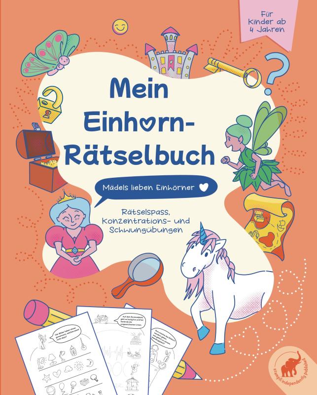 Cover Mein Einhorn-Rätselbuch - Mädels lieben Einhörner